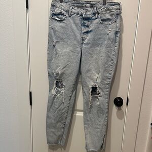 Distressed Light Blue Women's Jeans